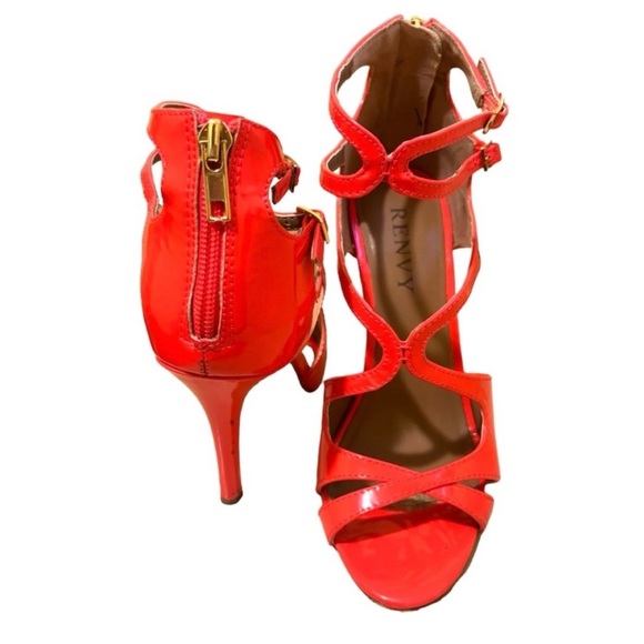 RENVY Neon Coral Sandals - Picture 4 of 14